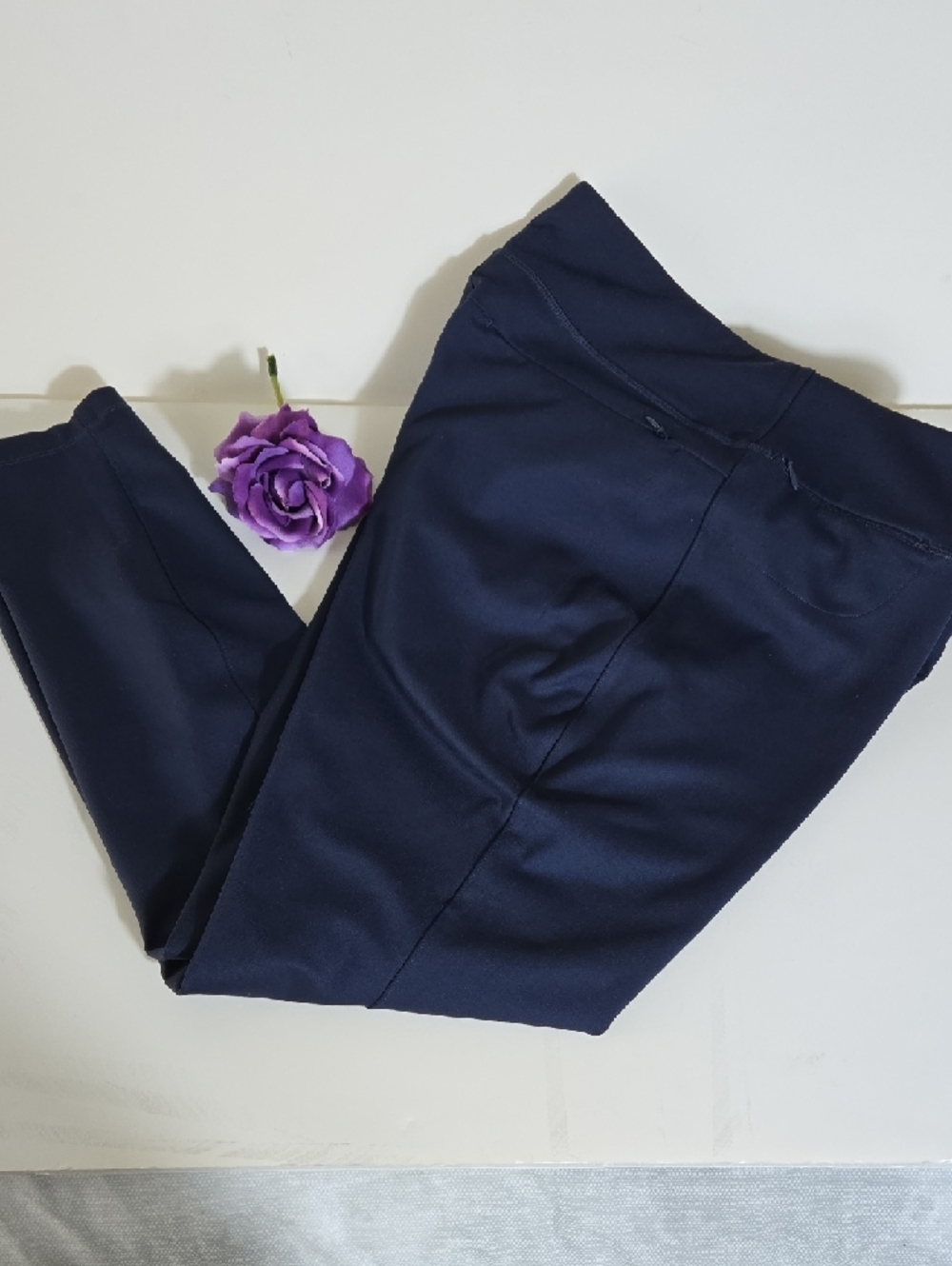 Women's Duluth Trading Co Navy Ponte Pro Leggings Sz 16